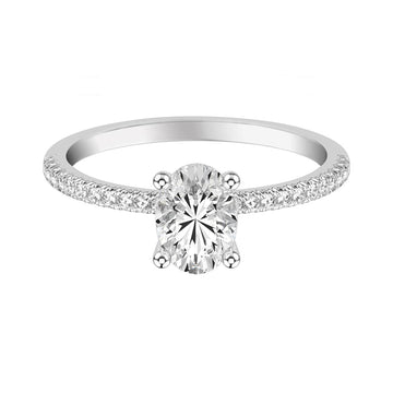 Diamond Accented Engagement Ring - Skeie's Jewelers