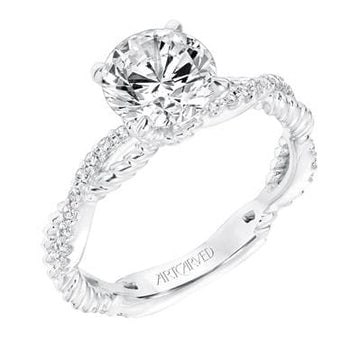 Braided Diamond Infinity Engagement Ring - Skeie's Jewelers
