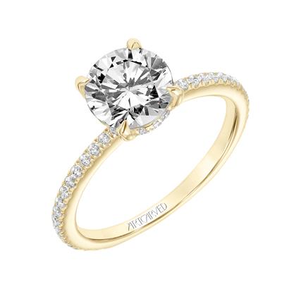 The Hidden Halo Diamond Line Ring - Skeie's Jewelers