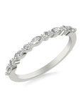 Dainty Marquise and Round Diamond Band - Skeie's Jewelers