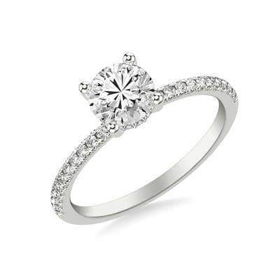 Frederick Goldman Round Diamond Engagement Ring - Skeie's Jewelers