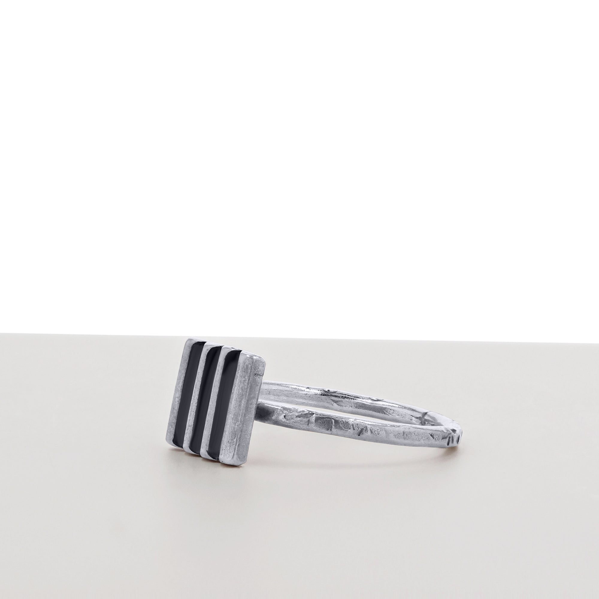 Arianna Nicolai Sterling Silver Ridged-Top Ring - Skeie's Jewelers