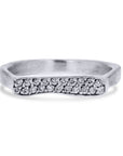Lika Behar Sterling Silver Stockton Pavé Diamond Stacking Ring - Skeie's Jewelers