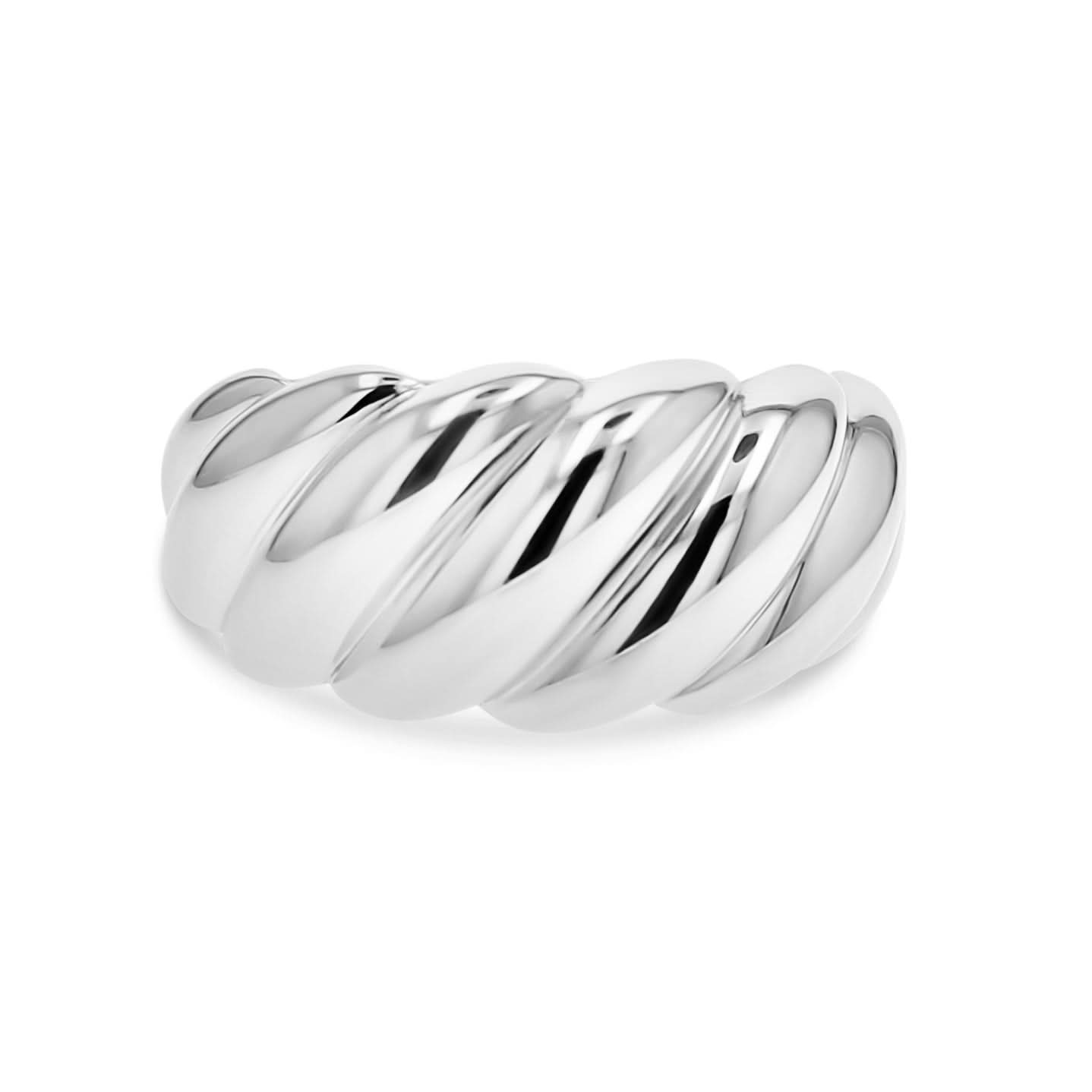 Silver "Shrimp" Dome Ring - Skeie's Jewelers