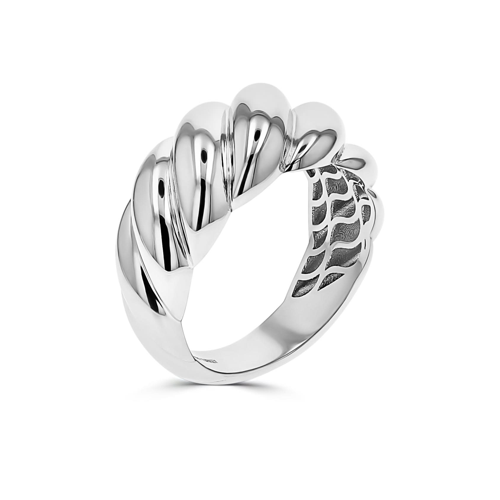 Silver "Shrimp" Dome Ring - Skeie's Jewelers