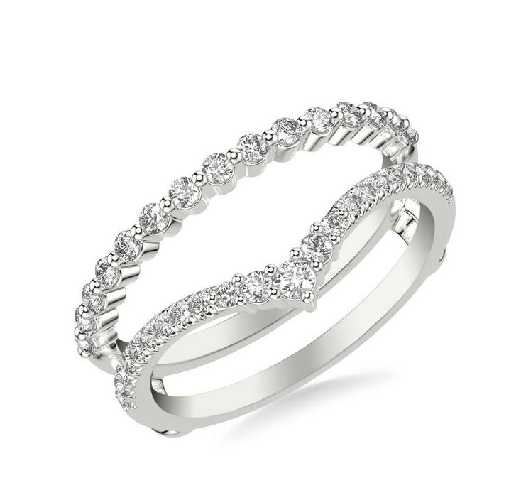 Contemporary Asymmetrical Straight and V-Shape Ring Enhancer - Skeie's Jewelers