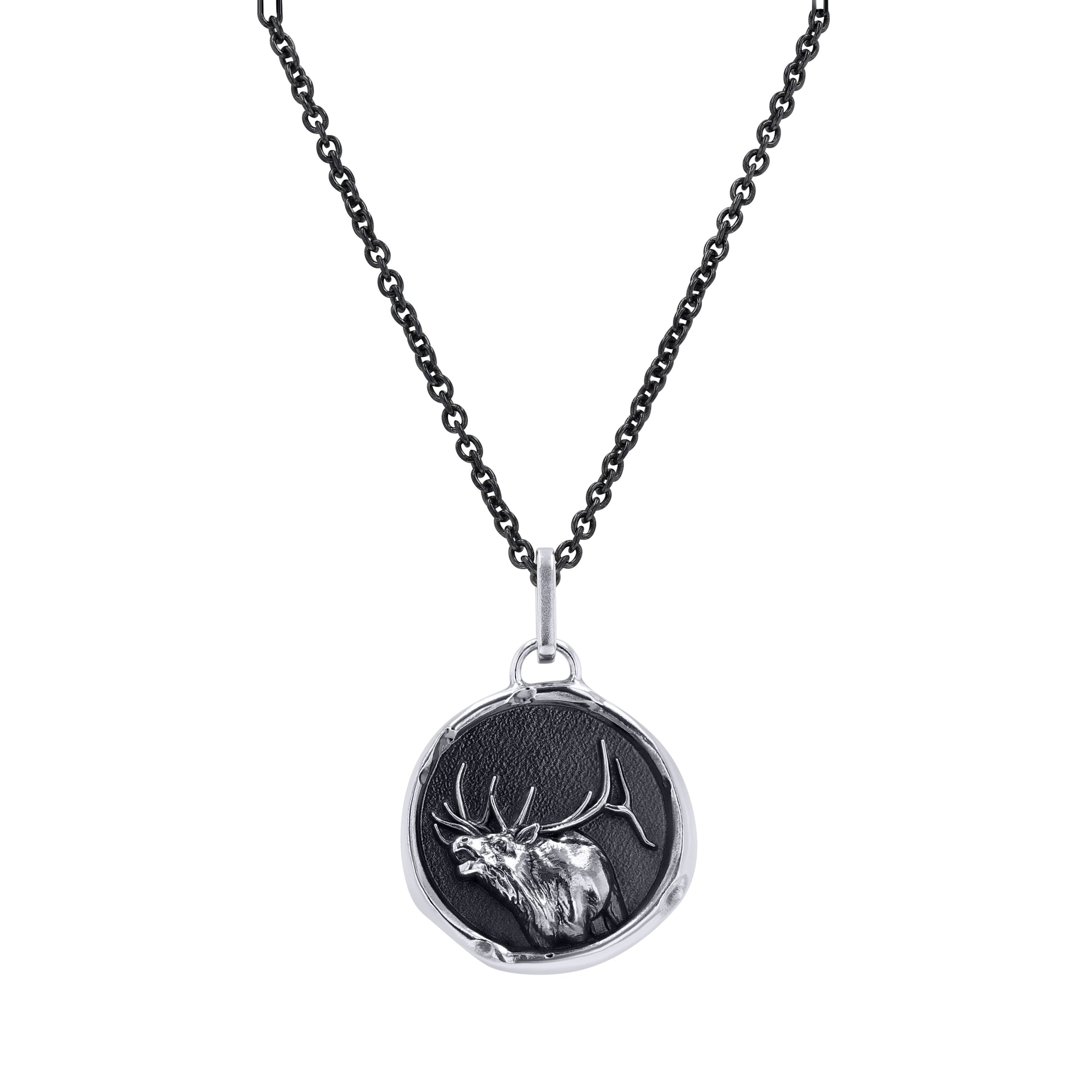 The Bijou Elk Medallion Pendant - Skeie's Jewelers
