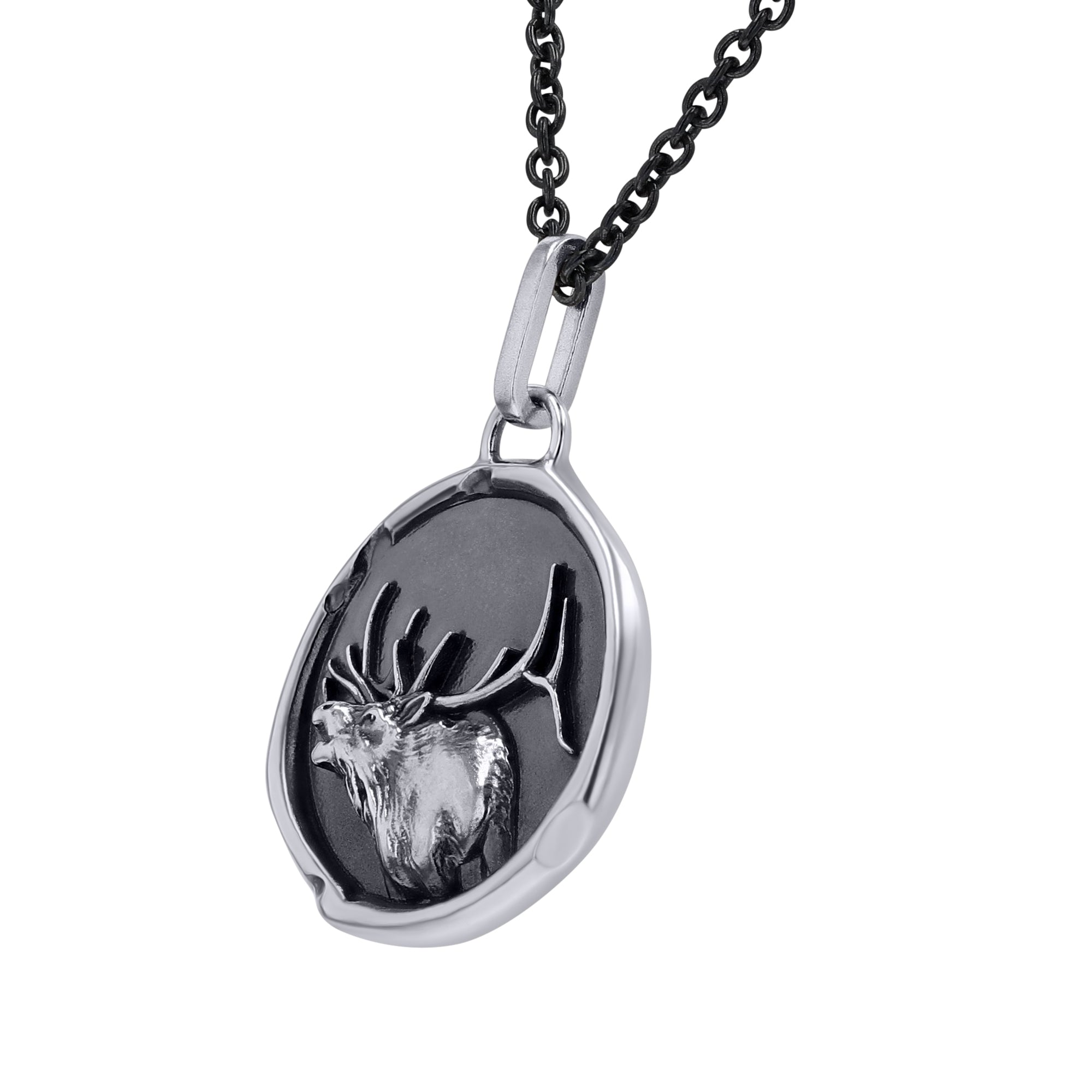 The Bijou Elk Medallion Pendant - Skeie's Jewelers