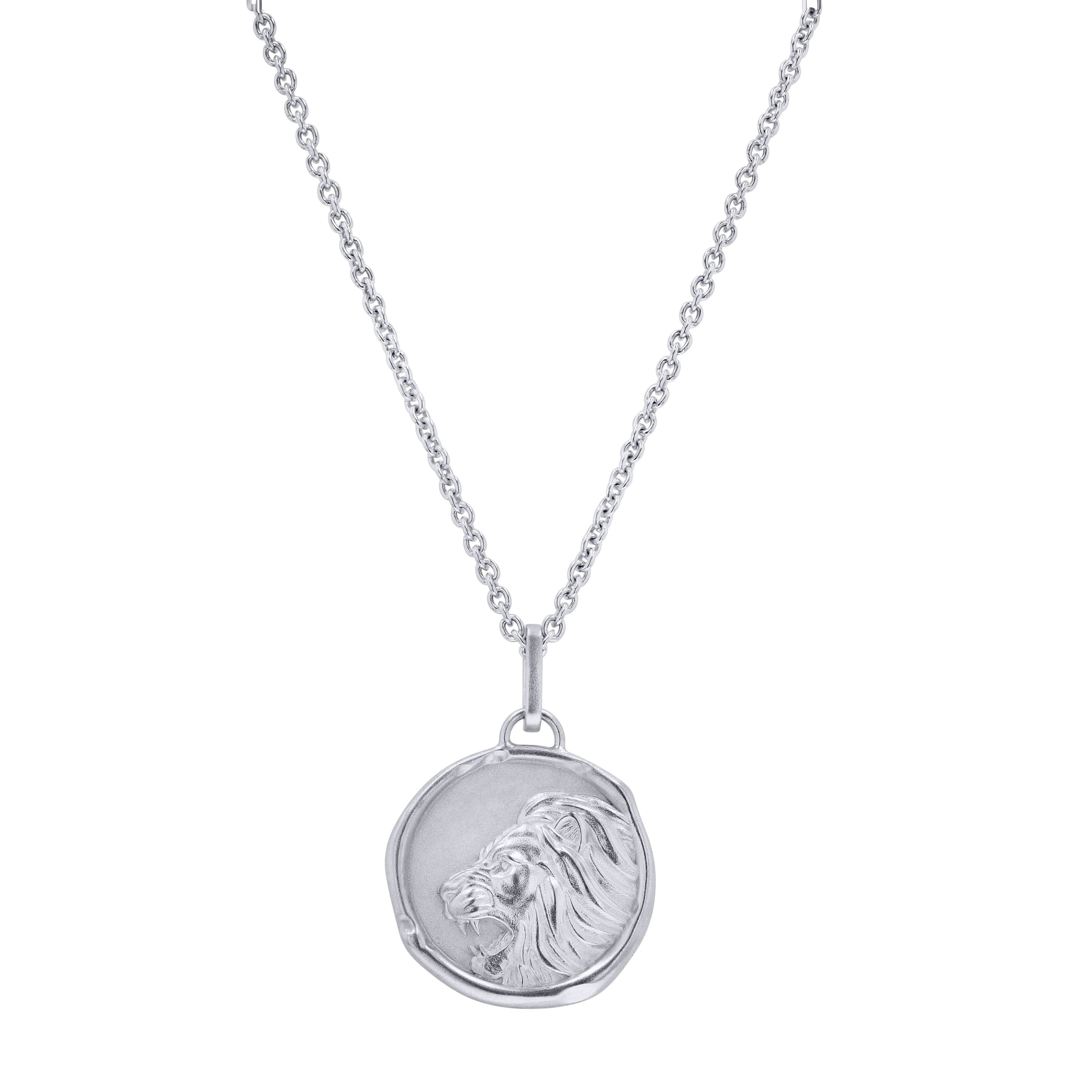 The Bijou Lion (Side Profile) Medallion Pendant - Skeie's Jewelers