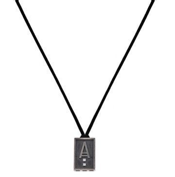 Diamond Initial 'A' Pendant Bolo Necklace by Toby Pomeroy - Skeie's Jewelers