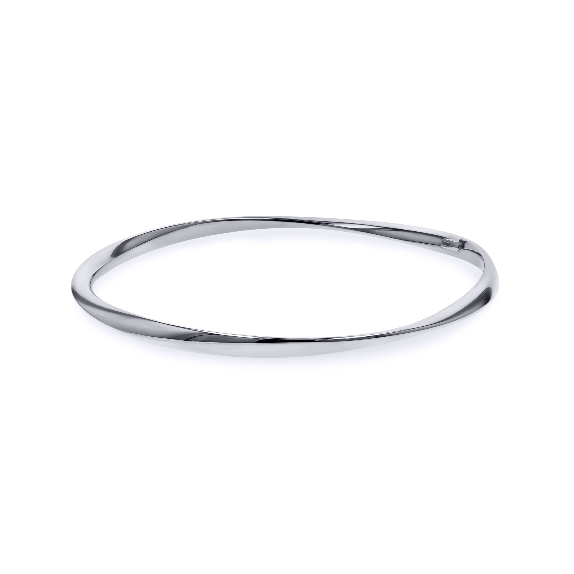 Silver Twist Bangle Bracelets - Skeie's Jewelers