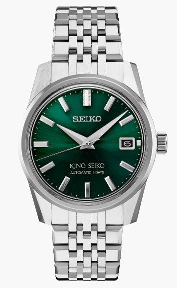 Seiko SPB373 King Seiko Green Dial Automatic Watch - Skeie's Jewelers