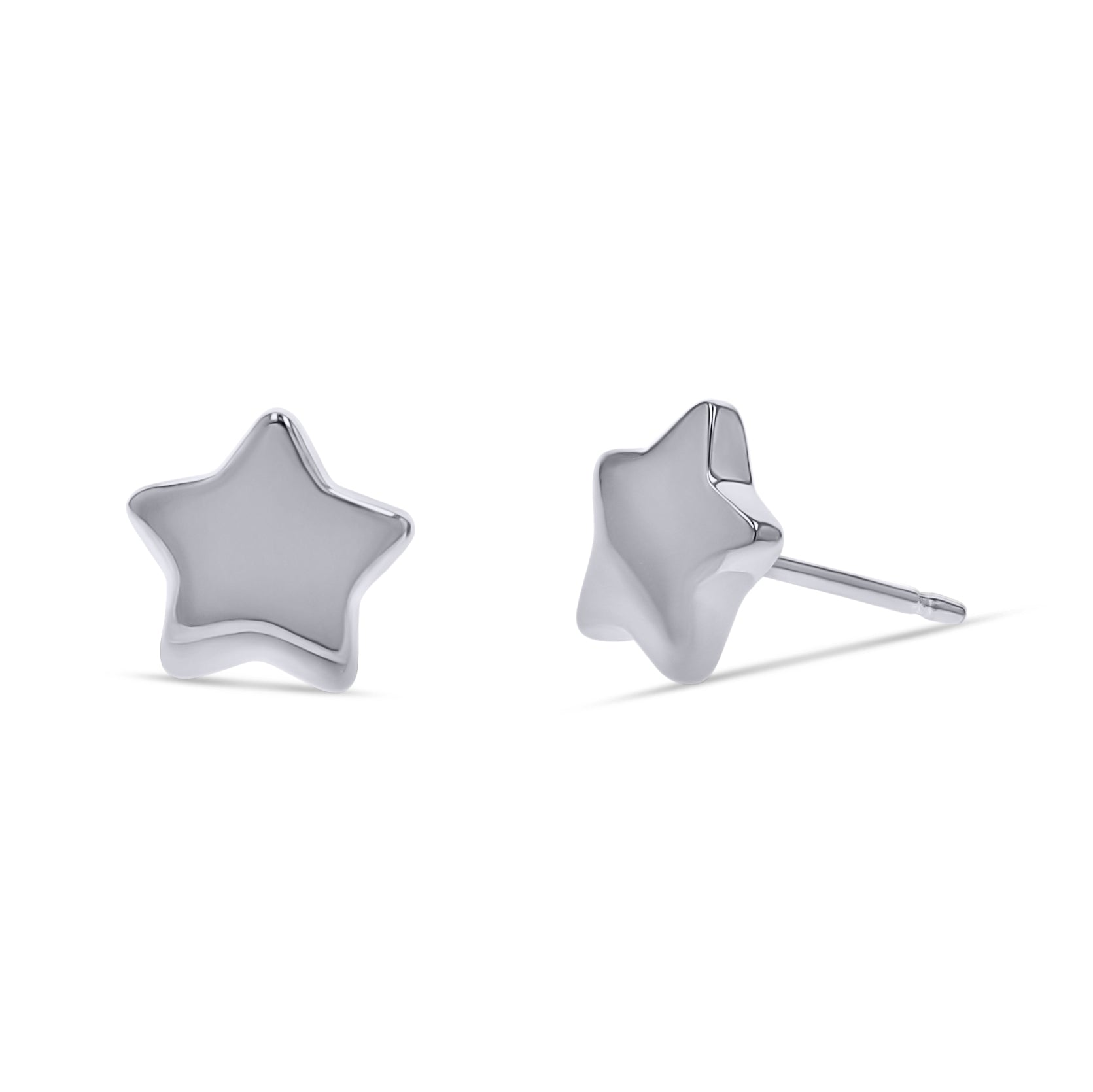 Silver Star Stud Earrings - Skeie's Jewelers