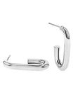 Silver Long Hoop Earrings - Skeie's Jewelers