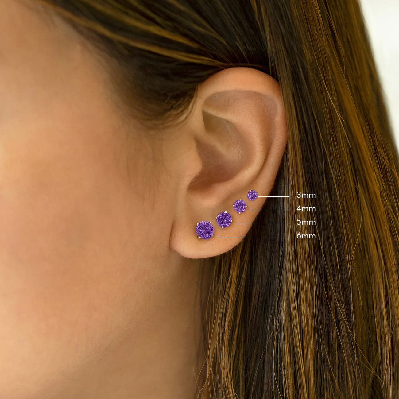 Amethyst Studs - Skeie's Jewelers