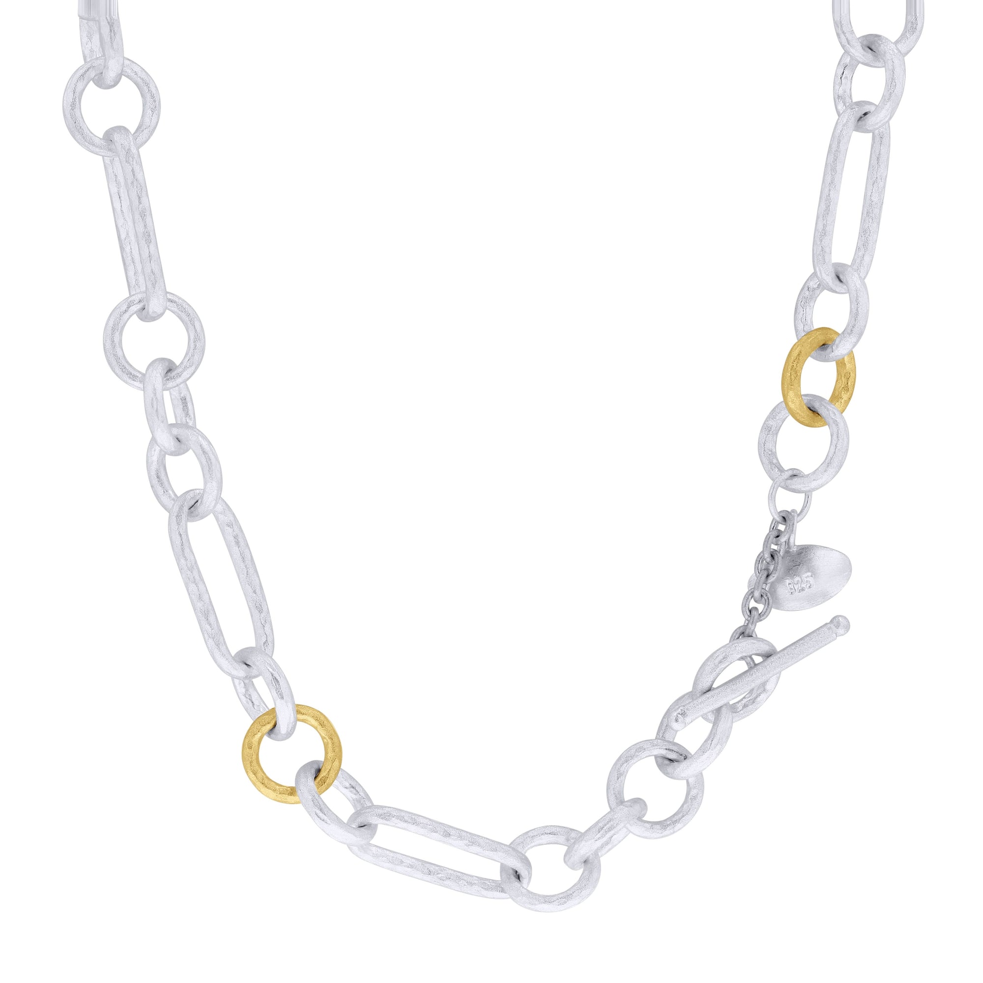 Lika Behar 'Casey' Silver and Gold Link Chain - Skeie's Jewelers