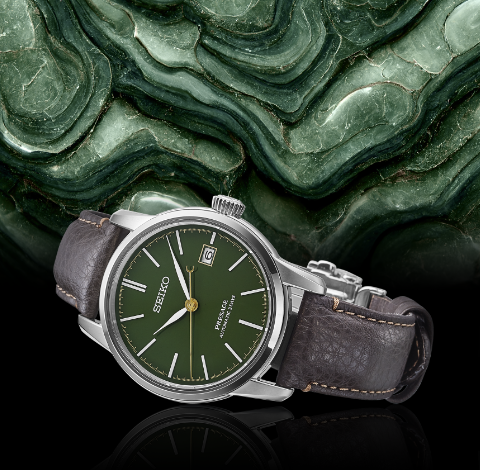 Seiko SPB407 Presage Urushi Green Dial Watch - Skeie's Jewelers