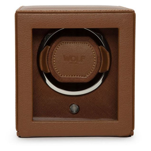 WOLF 1834 Cub Single Watch Winder with Cover - Skeie's Jewelers