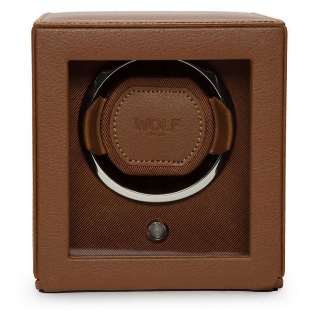 WOLF 1834 Cub Single Watch Winder with Cover - Skeie's Jewelers