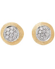 Marco Bicego Jaipur Gold & Diamond Pavé Stud Earrings - Skeie's Jewelers
