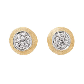 Marco Bicego Jaipur Gold & Diamond Pavé Stud Earrings