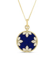 Roberto Coin Diamond & Lapis Medallion Necklace - Skeie's Jewelers