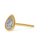 Pear-Cut Diamond Bezel Studs - Skeie's Jewelers