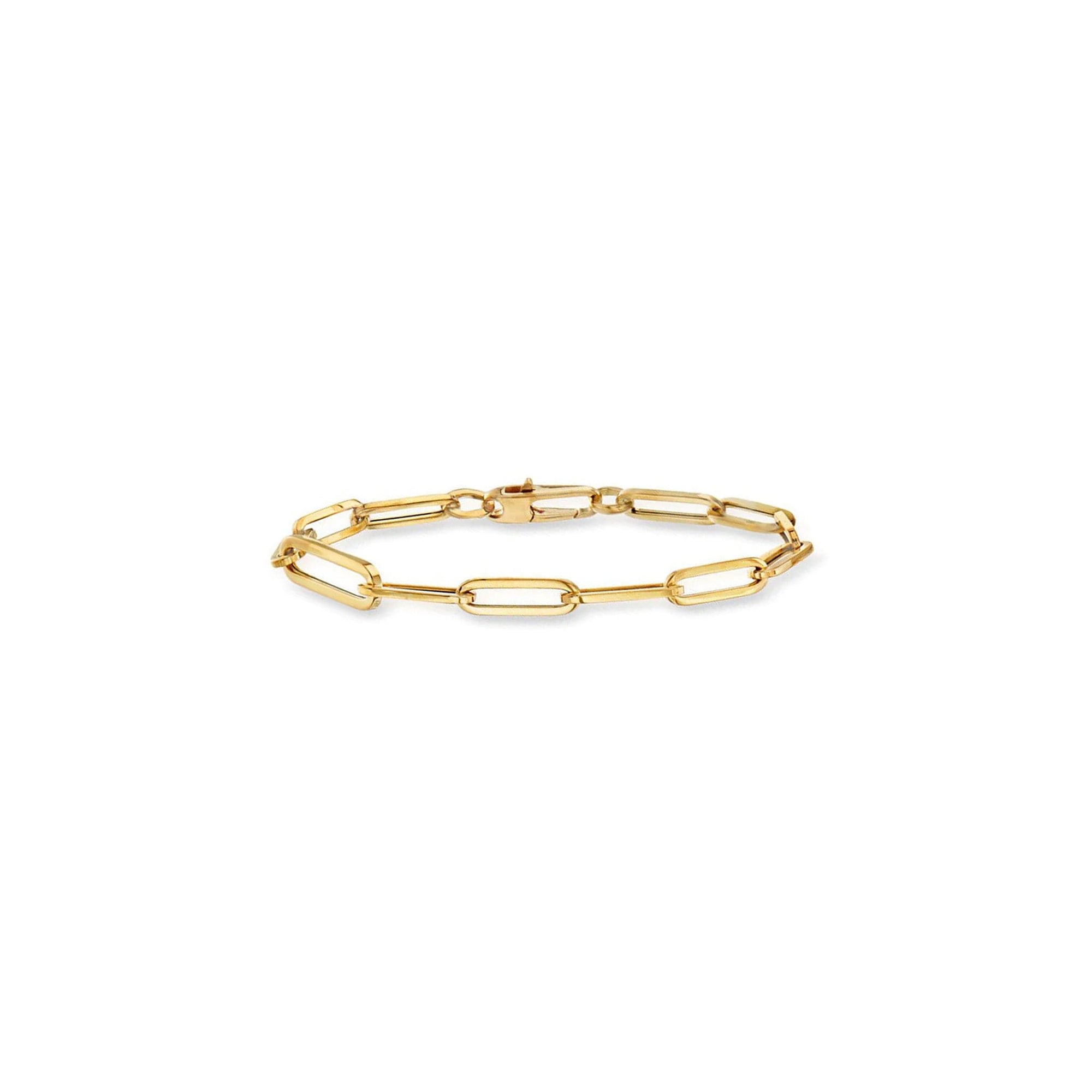 Bracelet Paperclip Chain in Yellow Gold by Roberto Coin - Skeie's Jewelers