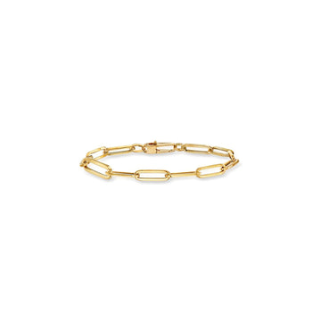 Bracelet Paperclip Chain in Yellow Gold by Roberto Coin - Skeie's Jewelers