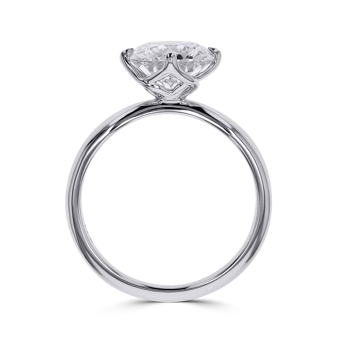 Clarity Diamond Round Brilliant Solitaire Engagement Ring