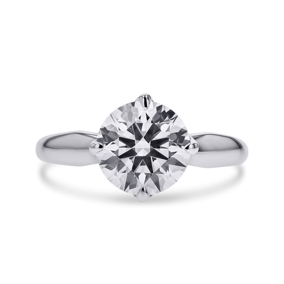 Clarity Diamond Round Brilliant Solitaire Engagement Ring