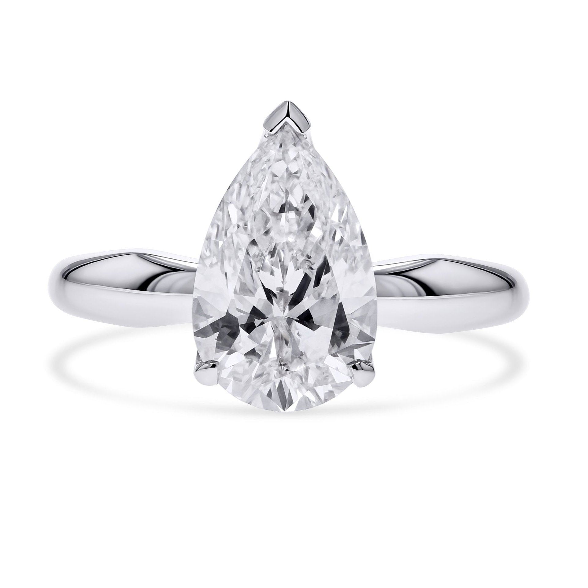 Lab-Grown Pear-Cut 3-Prong Diamond Solitaire - Skeie's Jewelers