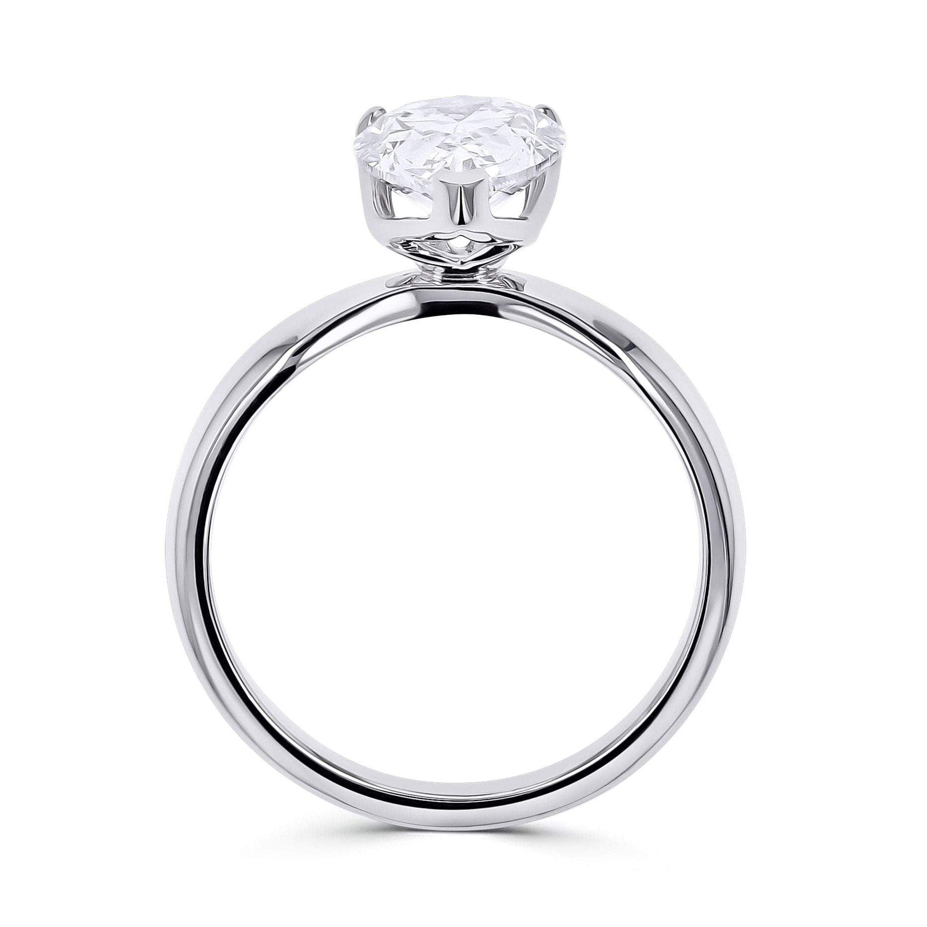Lab-Grown Pear-Cut 3-Prong Diamond Solitaire - Skeie's Jewelers