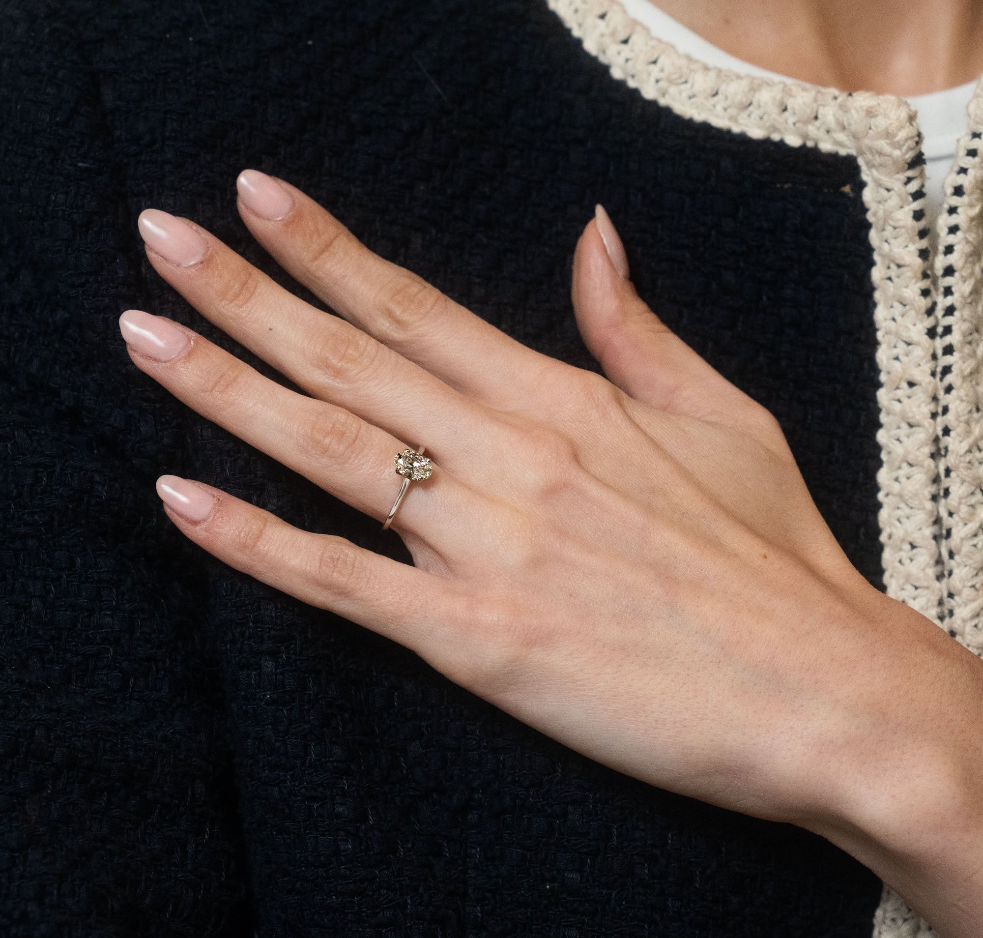 Lab-Grown Oval Diamond Solitaire Engagement Ring - 1.09ct - Skeie's Jewelers