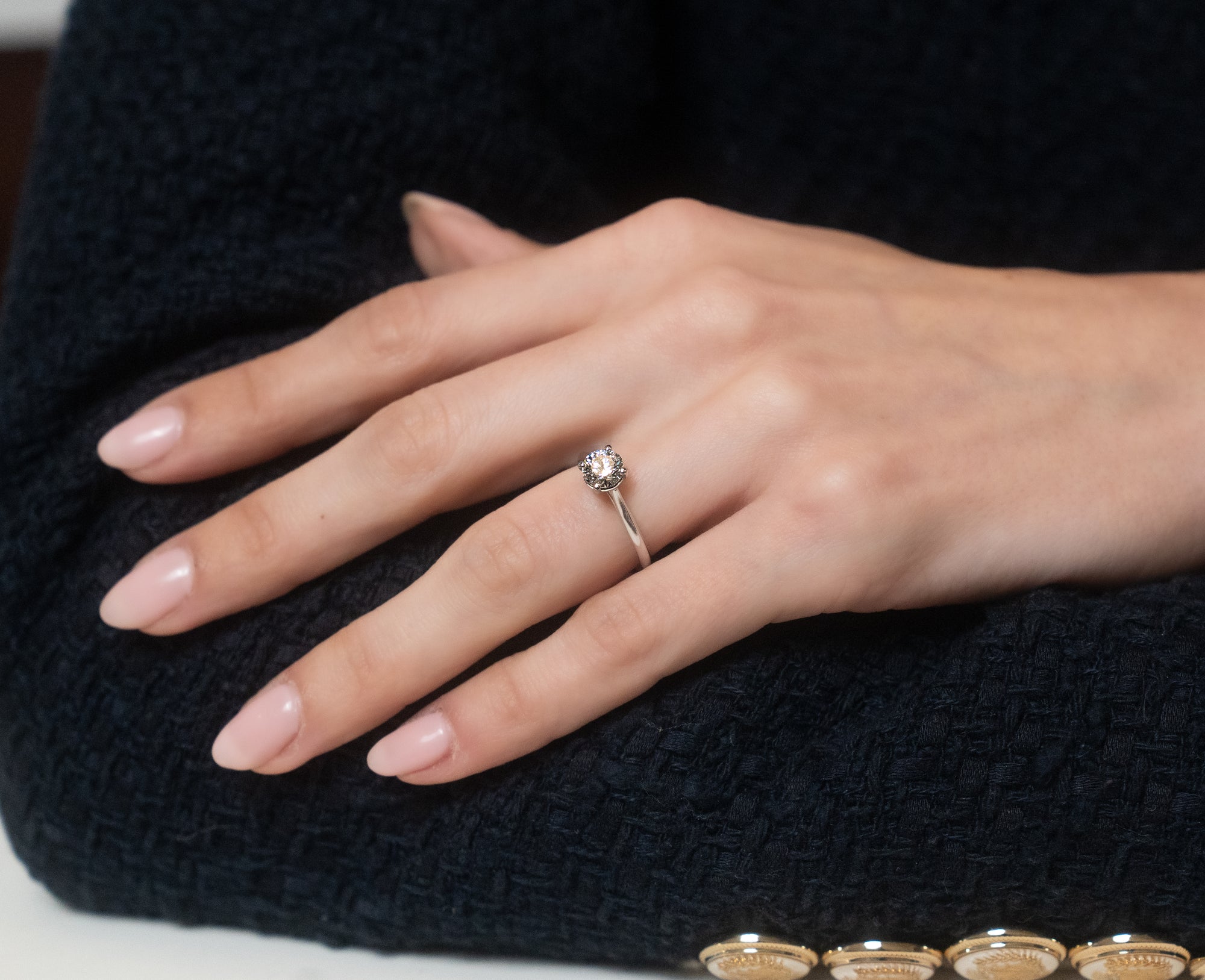 Lab-Grown Round Diamond Platinum Solitaire - Skeie's Jewelers