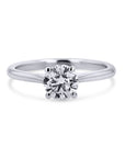 Lab-Grown Round Diamond Platinum Solitaire