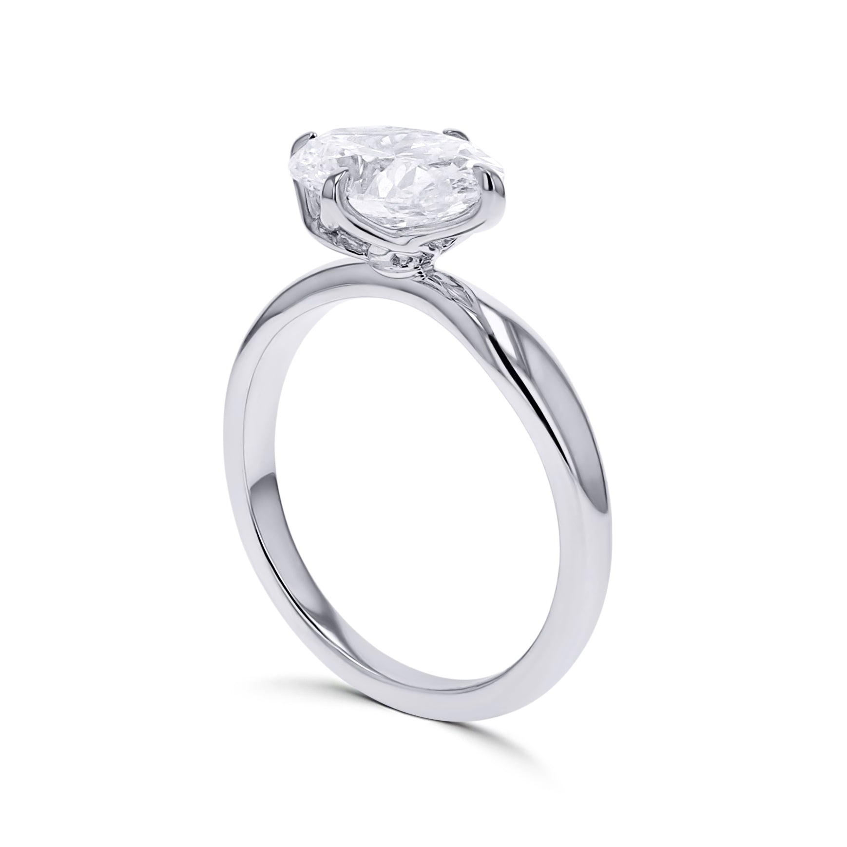 Lab-Grown East-West Diamond Solitaire - Skeie's Jewelers