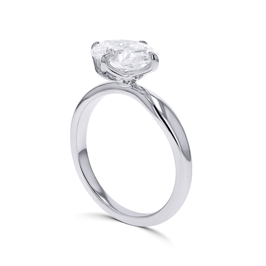 Lab-Grown East-West Diamond Solitaire