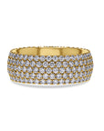 5-Row Eternity Pave Diamond Ring - Skeie's Jewelers