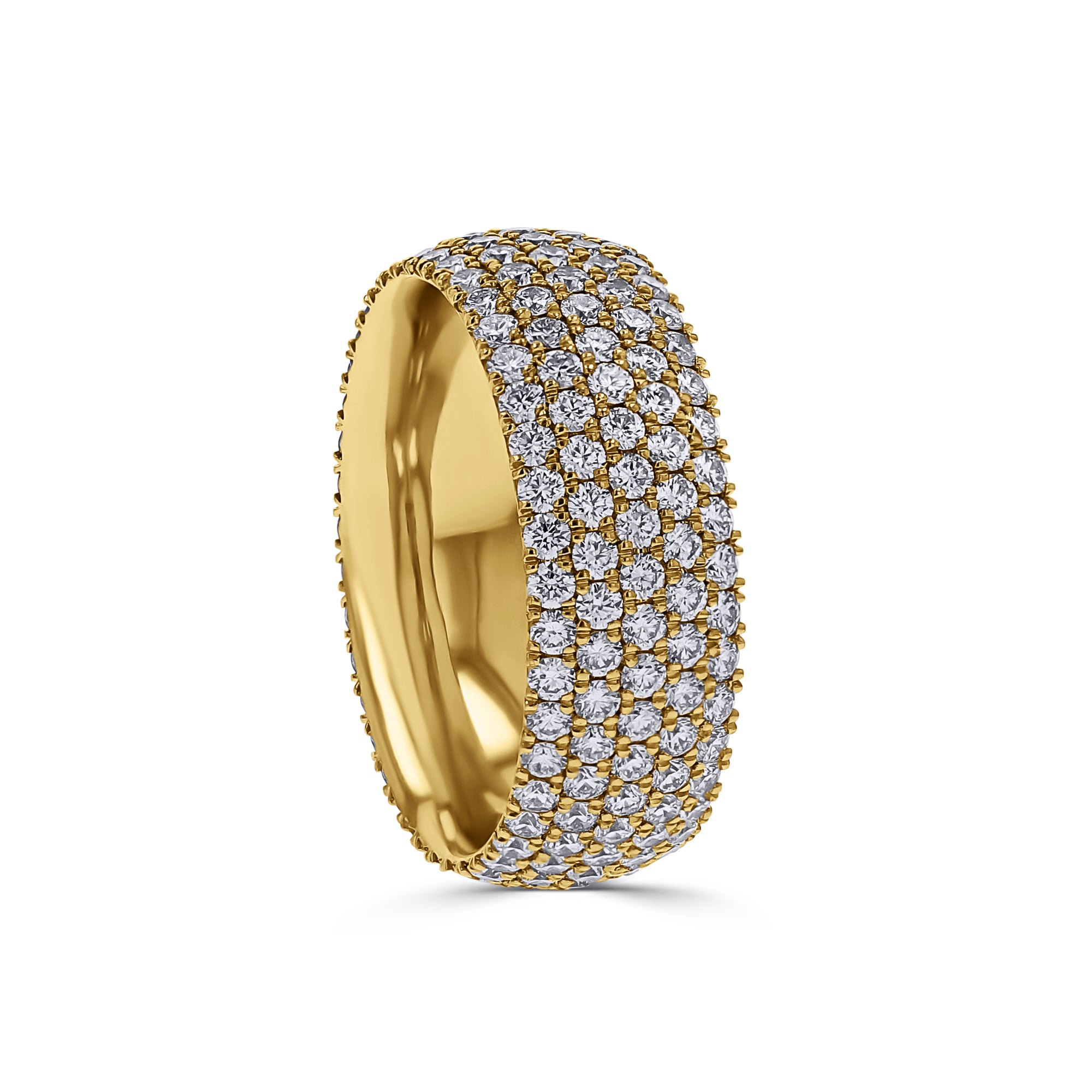 5-Row Eternity Pave Diamond Ring - Skeie's Jewelers