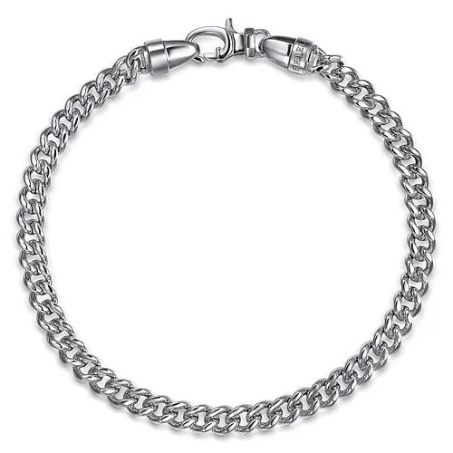Gabriel & Co. Sterling Silver Cuban Link Bracelet - Skeie's Jewelers
