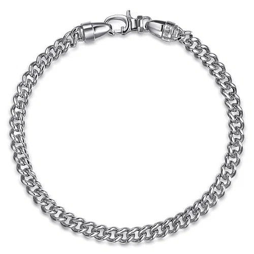 Gabriel & Co. Sterling Silver Cuban Link Bracelet - Skeie's Jewelers
