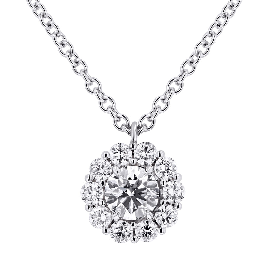 Skeie's Legacy Collection Diamond Cluster Pendant Necklace