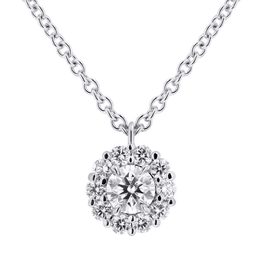 Skeie's Legacy Collection Diamond Cluster Pendant Necklace