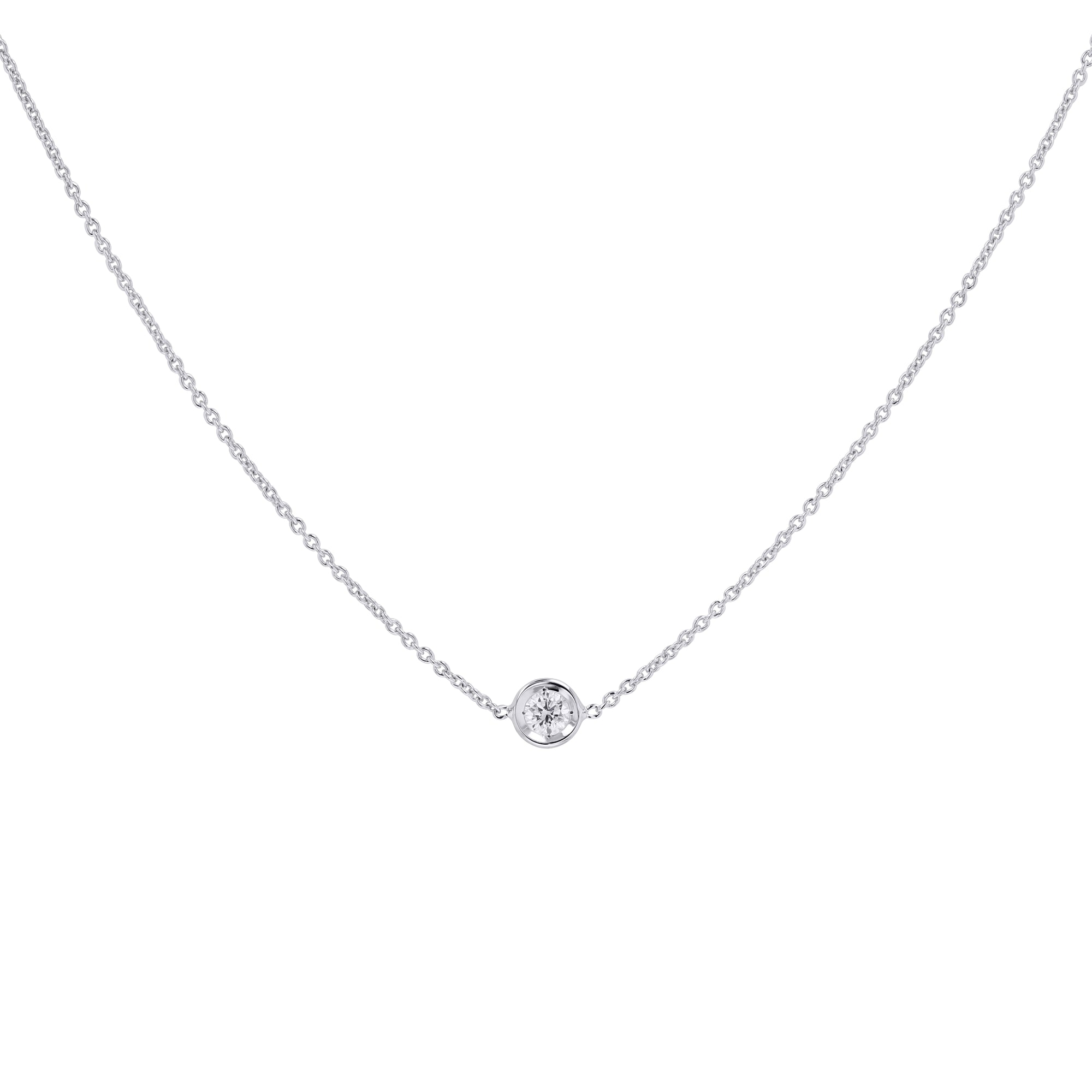 Roberto Coin Diamond Bezel Necklace - Skeie's Jewelers