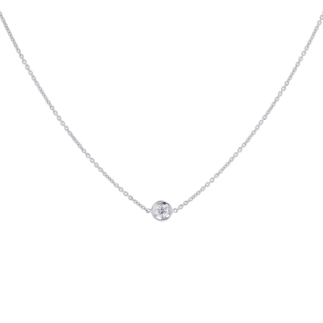 Roberto Coin Diamond Bezel Necklace