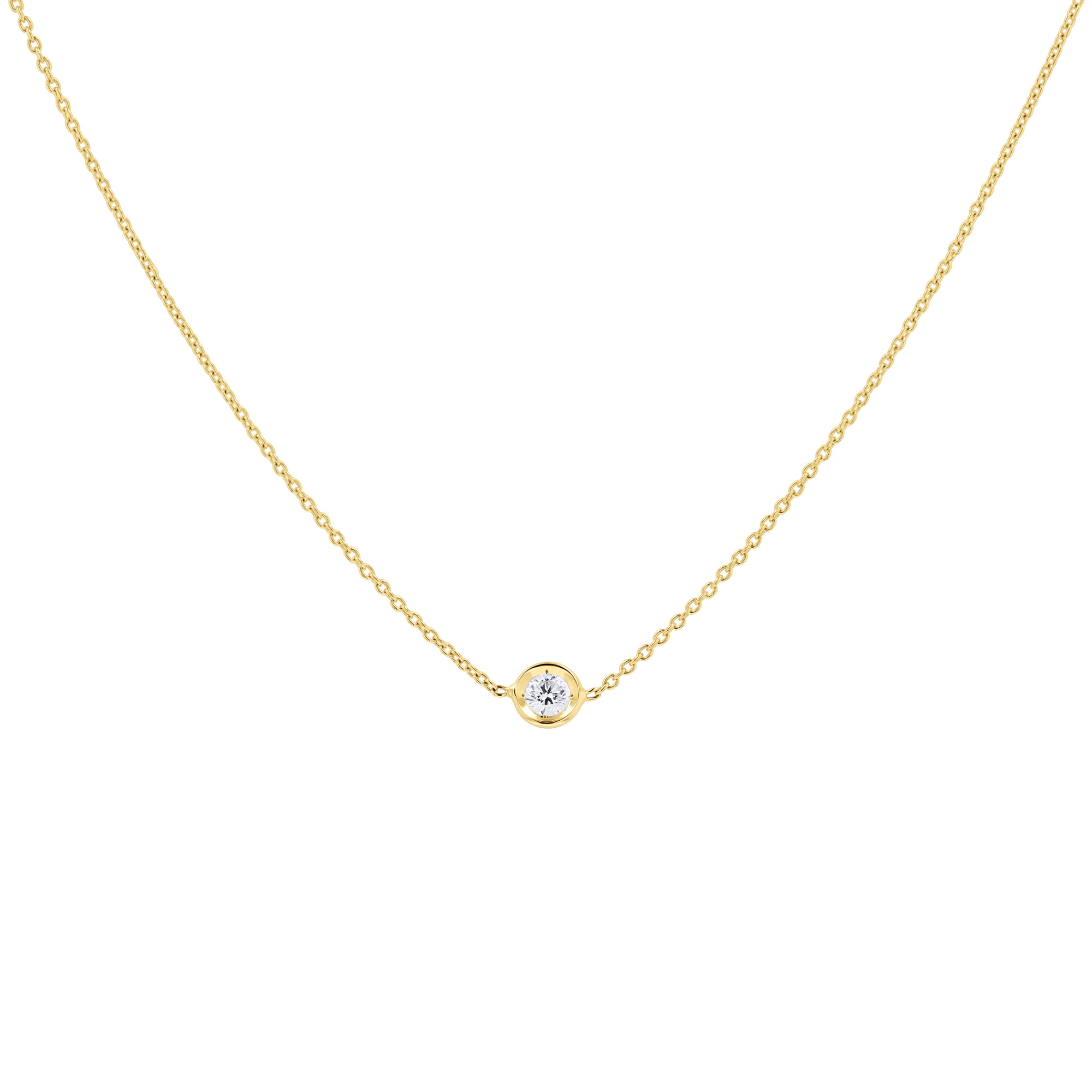 Roberto Coin Diamond Bezel Necklace - Skeie's Jewelers