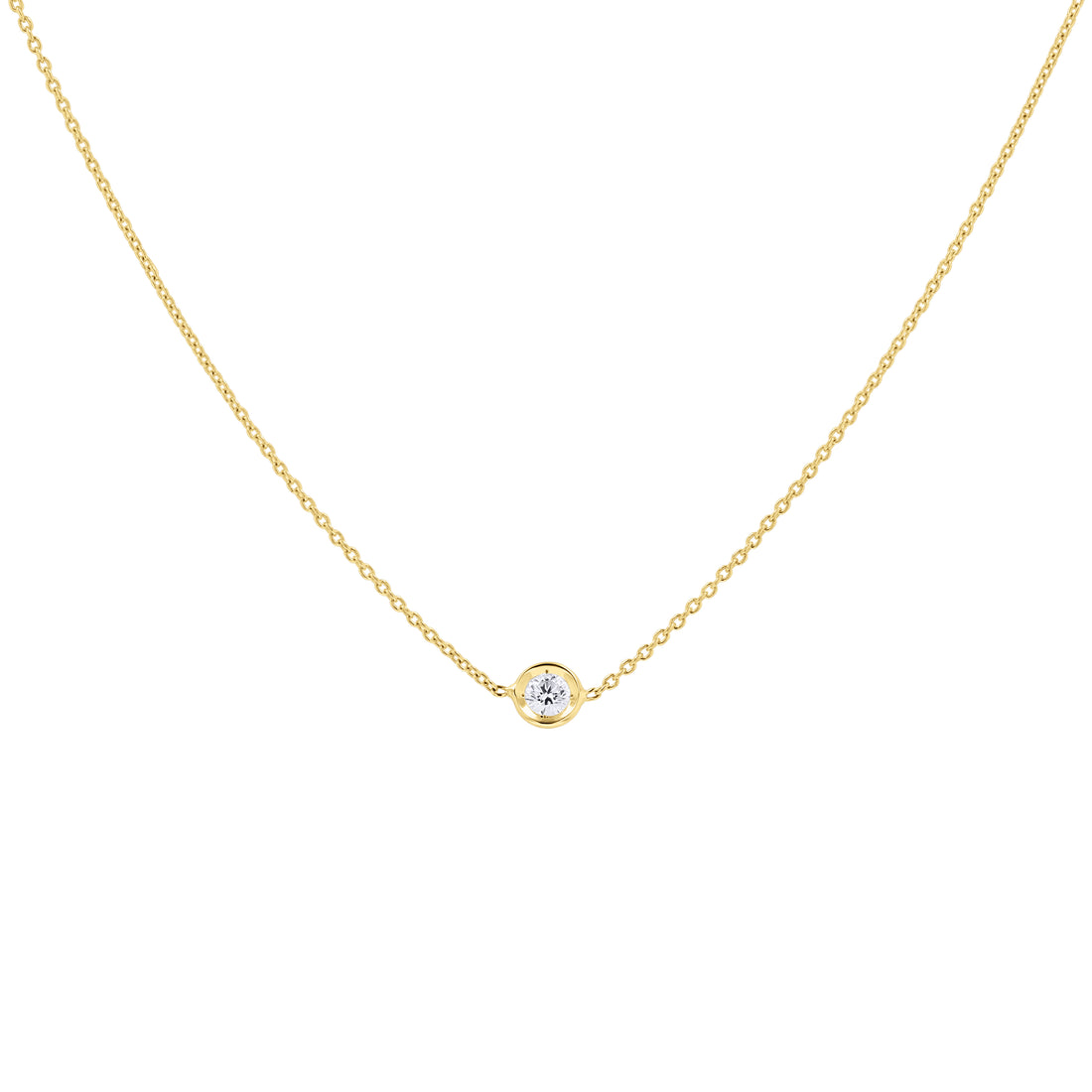 Roberto Coin Diamond Bezel Necklace