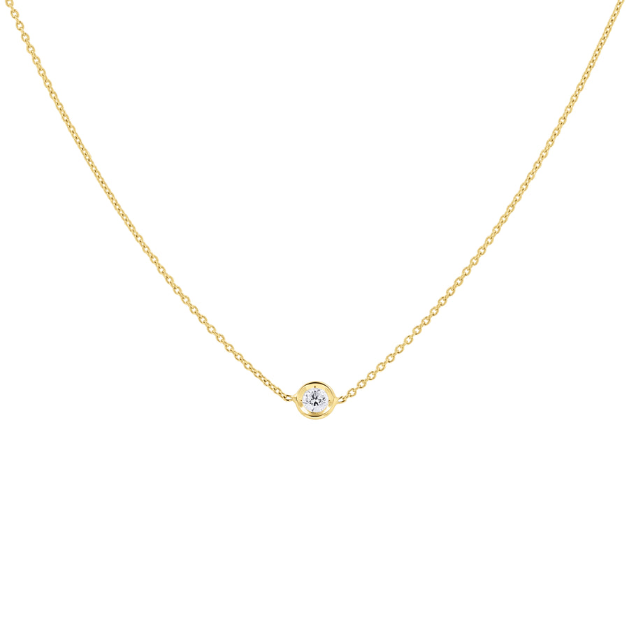 Roberto Coin Diamond Bezel Necklace