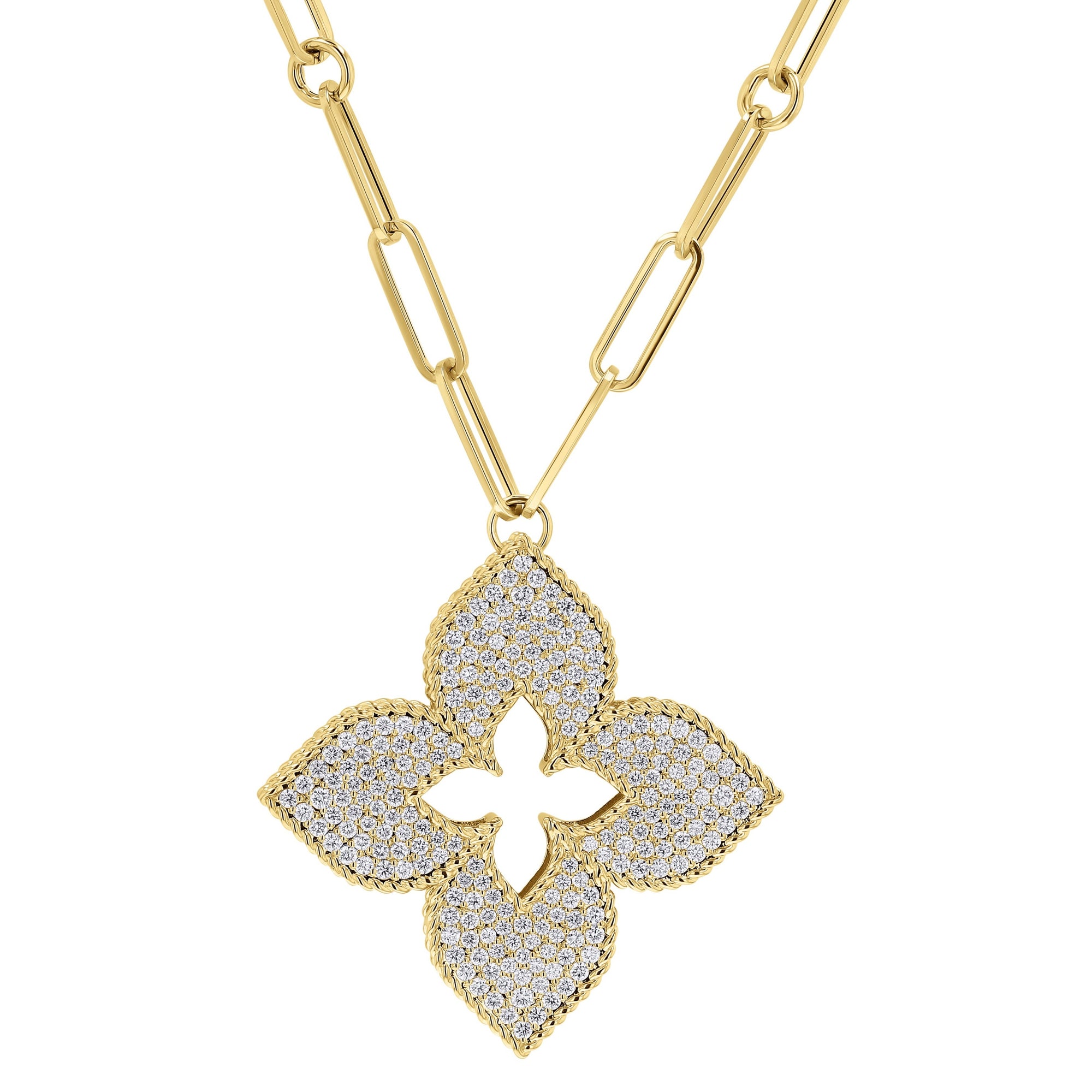 Roberto Coin Large Venetian Princess Pendant Necklace - Skeie's Jewelers